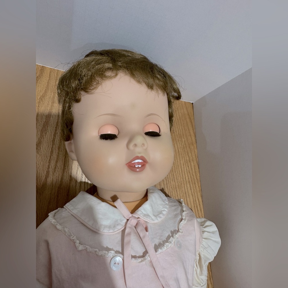 Vintage 30 inch stamped American Made 1960 Toodles Doll Non-walker - Picture 15 of 15